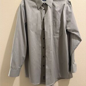 Stafford Men's Light Gray Dress Shirt